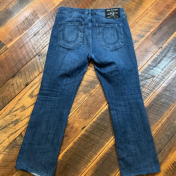 True Religion Becca Mid Rise Bootcut Jeans Women’s Size 31 Blue Denim Stretch - Picture 3 of 13